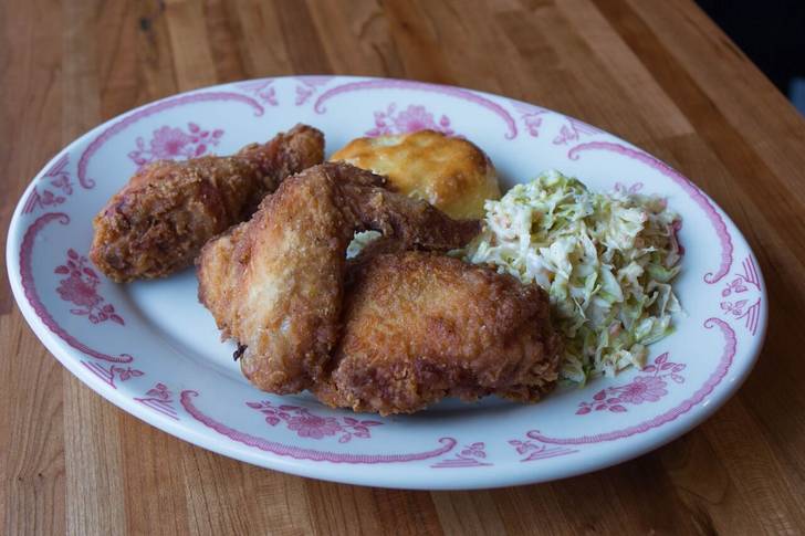 Fried Chicken "Dark" plate ($10)<br/>